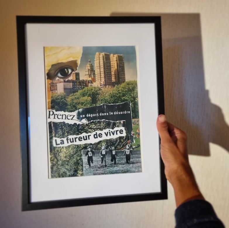 Collage Fureur, par Vie