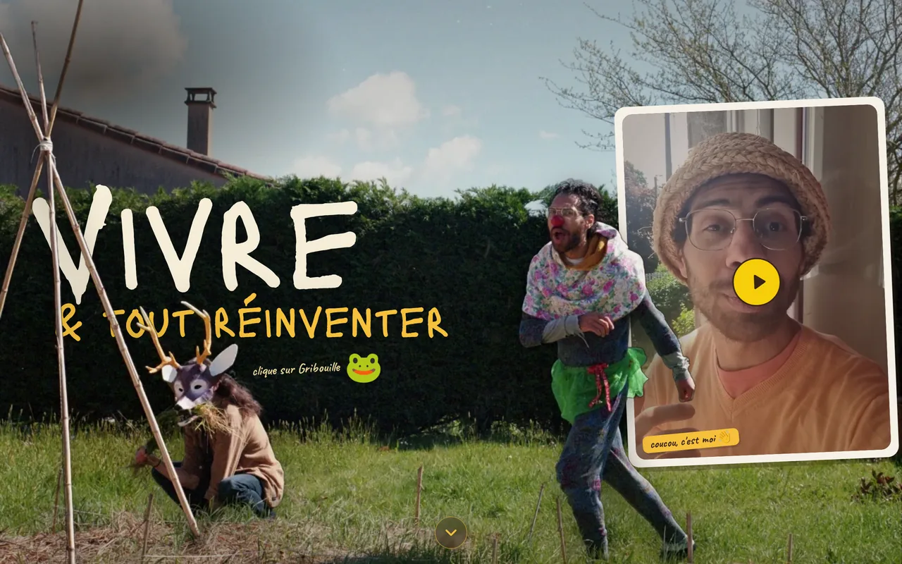 Capture du site Vivre & tout réinventer